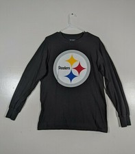 Steelers NFL Apparel Long Sleeve Black Shirt Womens Medium