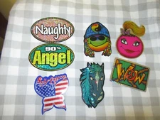 Vintage 90s Holo Prism Vending Machine Stickers Brand Imports