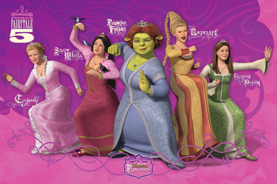 SHREK FILMPOSTER FIONA'S FAIRYTALES KINOPLAKAT FILMPLAKAT MOVIE FILM POSTER
