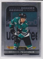 2021-22 O-Pee-Chee Platinum Brinson Pasichnuk Rookie San Jose Sharks #245