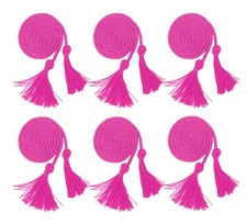 6 Pieces Graduation Cords,Fuchsia Honor Cords,68 Inch