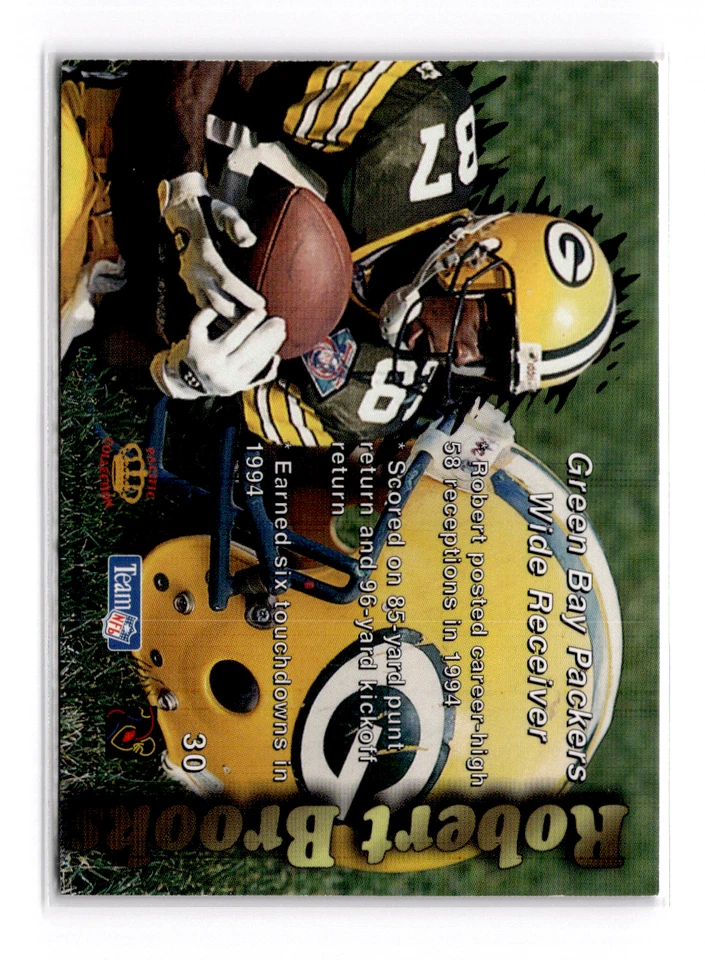 1995 Pacific Prisms - Robert Brooks #30 - Image 2 of 2