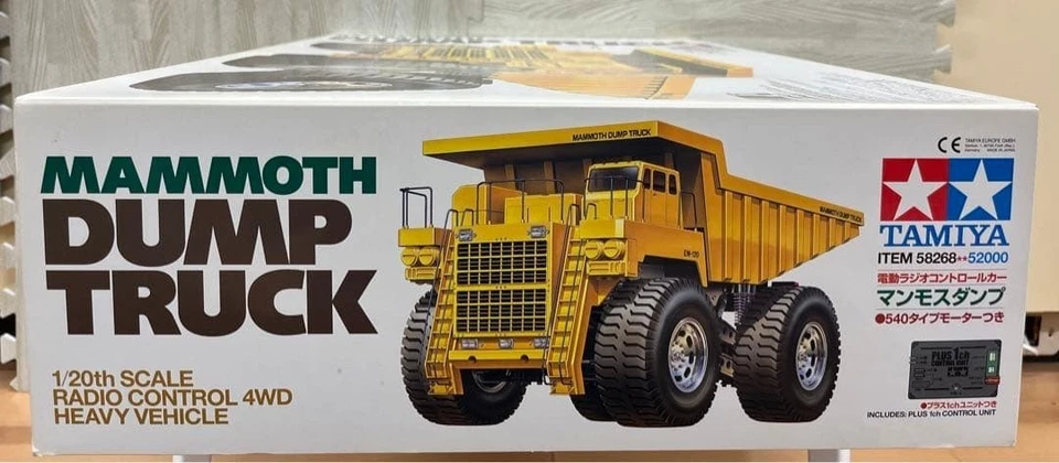 Nuova auto radiocomandata TAMIYA Mammoth Dump Truck 1/20 dal Giappone M - Immagine 2 di 4