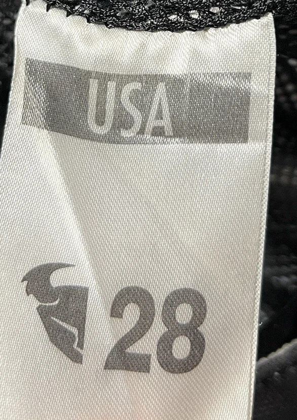 Pantalones de motocross Thor para hombre 28 negros Monster Energy en bota rodilleras de cuero Foto 3 de 4