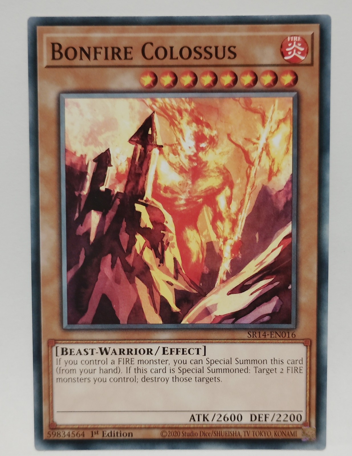 Bonfire Colossus Yugioh Card The Best Online Deal