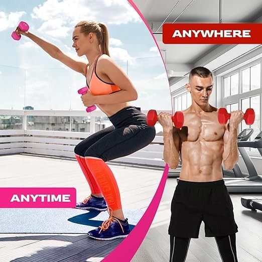 Yes4All Set Manubri Palestra in Neoprene Esagonale - Coppia di Pesi Palestra foto 4