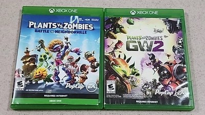 XBOX ONE PLANTS VS ZOMBIES Lot, GW2 And Battle For Neighborville