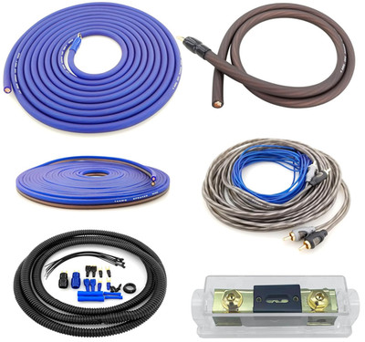 4 Gauge 100% Copper OFC Complete Amplifier Wiring Kit | True Spec 4 AWG (America