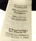 CHICO's Dark Blue CROP Capri Pant Sz 3 (20.5 Inch Inseam) — photo 5