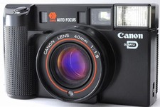 MINT Canon AF35ML QD Black Point Shoot 35mm Film Camera From JAPAN