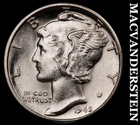 1945-D Silver Mercury Dime-Super Choice Gem Brilliant Unc ++++ No Reserve #G7531