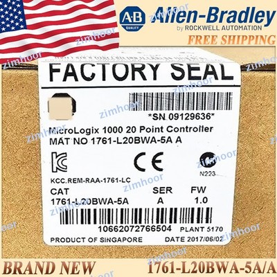 Brand New 1761-L20BWA-5A/A MicroLogix 1000 20 Point Controller 1761L20BWA5A serA