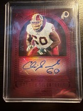 Chris Samuels 2025 Silhouette Framed Signatures 7/7 No. FS-CSS Redskins