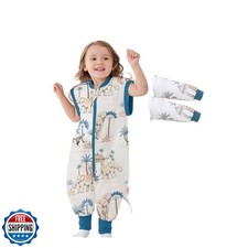 LAT Baby Sleep Bag with Feet Winter,Three-way zipper Wearable Blanket with Le