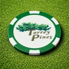 Torrey Pines Golf Course - Poker Chip Golf Ball Marker Club