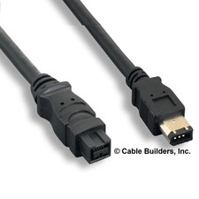 6FT FIREWIRE CABLE 9 PIN to 6 PIN IEEE1394B 800 TO 400 BILINGUAL for MACBOOK PRO