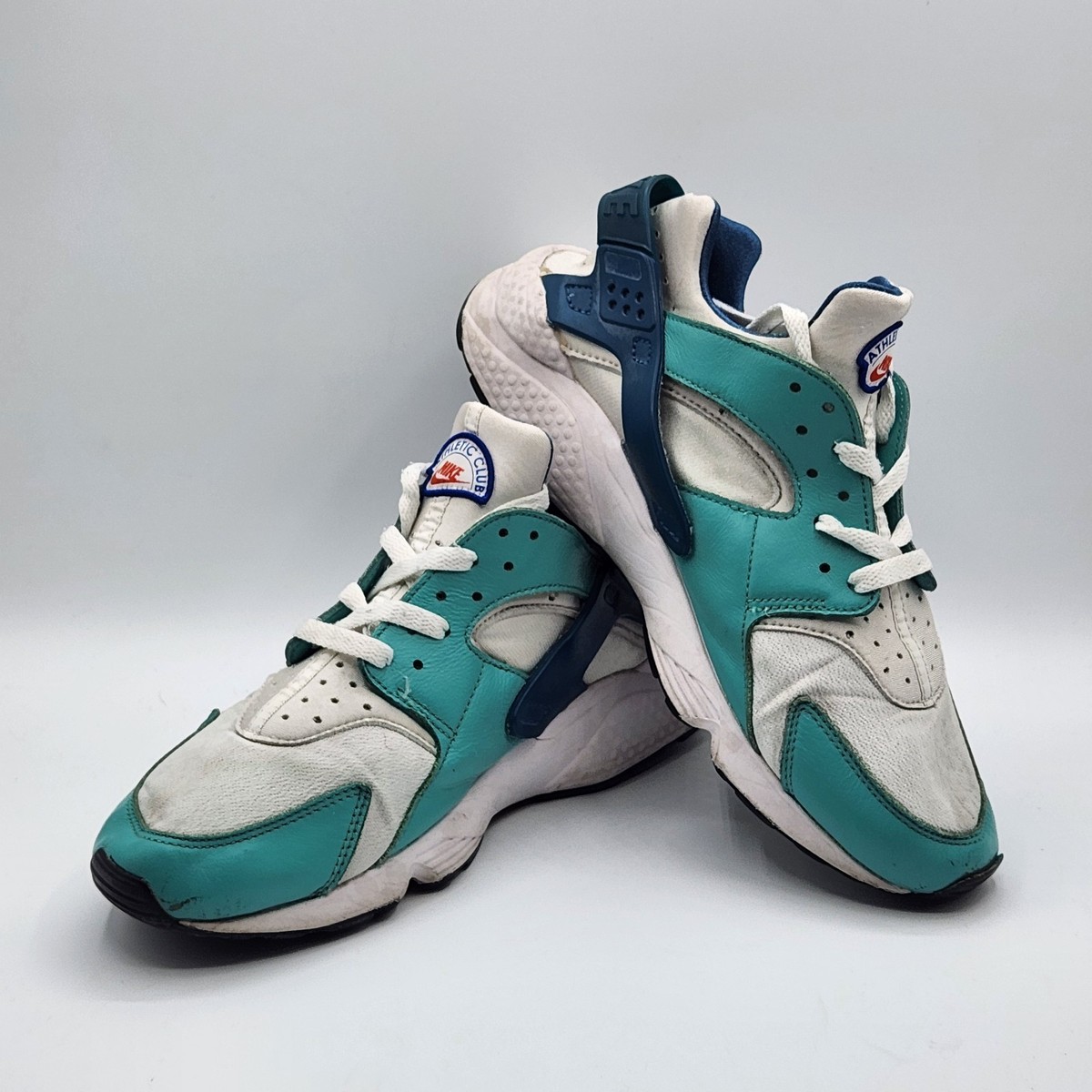 Nike Air Huarache Athletic Club Teal Navy White Sneakers  display picture 3