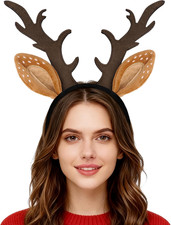 Deer Antlers Headband, Deer Ears Headband Reindeer Horns Ears Headbands Dear Ant