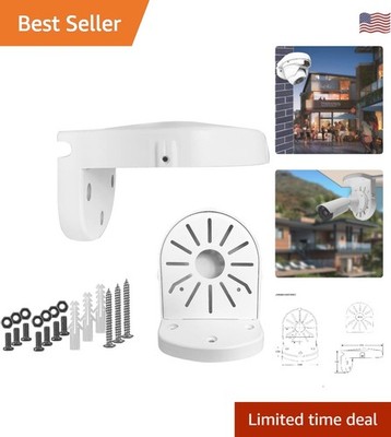 Metal Wall Mount for Surveillance Cameras - Indoor/Outdoor Use,  Rated