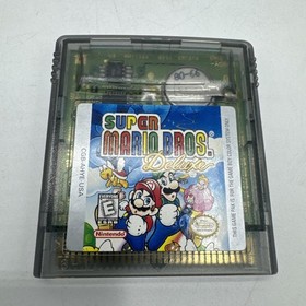 Grape Purple Gameboy Color Handheld with Super Mario Bros Deluxe Very Good Cond