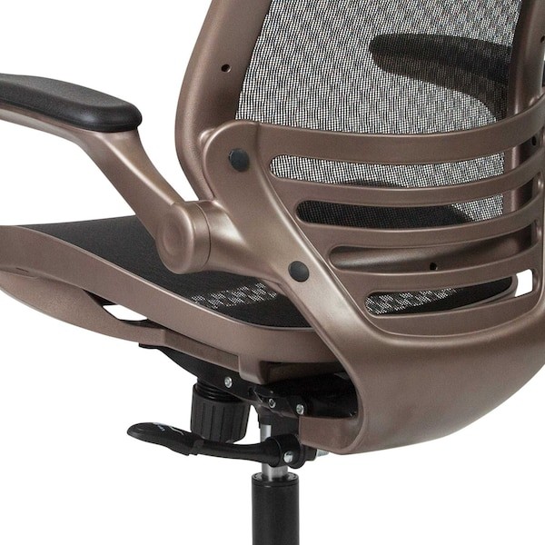 Flash Furniture Bl-8801X-Gg Exec Mesh Chair, Mid-Back, Black