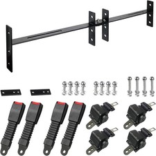 Universal 4-Passenger Golf Cart Seat Belt, 47" Retractable for EZGO, Yamaha, Clu