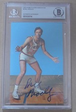 BILL BRADLEY Beckett certified/slab auto signed 1973-74 NBA Players ASSOC Knicks