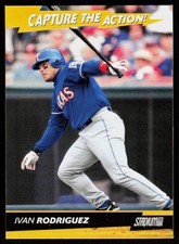 2001 Stadium Club Ivan Rodriguez #CA15 BASEBALL CARD Rangers Capture the Action