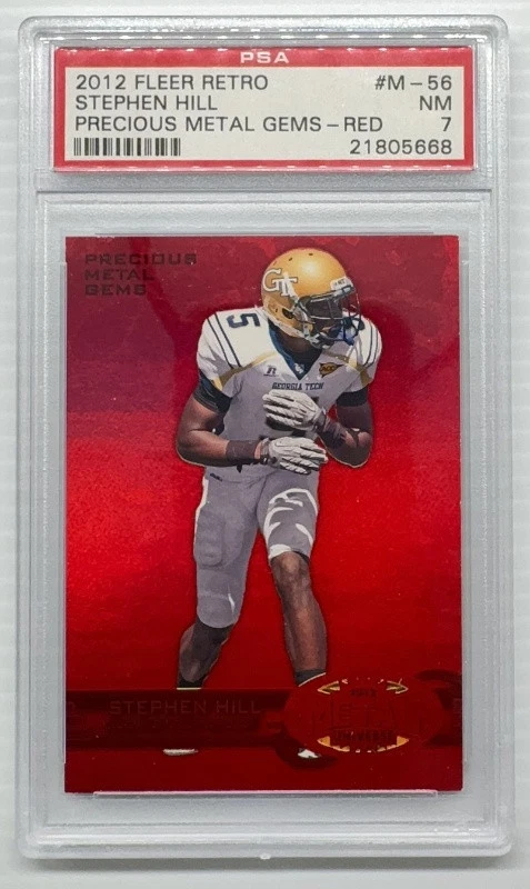 Stephen Hill Fleer Retro Metal #M56 Precious Metal Gems-Red