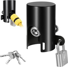 Water Spigot Lock, Outdoor Faucet Lock, Metal Material, Prevents Tampering and W