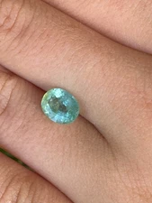 1.25 Carat, GIA CERTIFIED, GREEN-BLUE PARAIBA TOURMALINE. Copper Manganese
