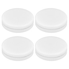 4pcs Tennis Vibration Dampener 0.94 Inch Silicone Racket Shock Absorber White