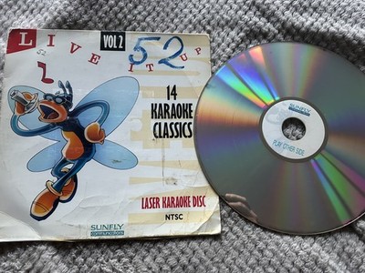 Laserkaraoke Sunfly NTCS Live it up laser karaoke disc select 14classic Songs V2