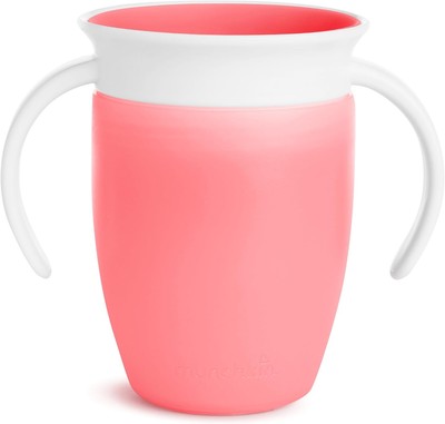 Munchkin Miracle 360 Trainer Cup, 7 Ounce 1-Pack - 1 Count (Pack of 1), Pink 