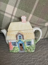 Annie Rowe Ceramic Novelty Teapot Gardening Theme, the Village Collectibles