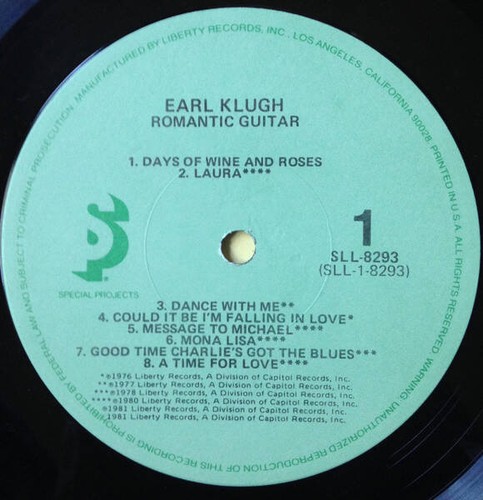 Earl Klugh - Romantische Gitarre (VINYL) - Bild 3 von 4