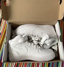 Nike Air Force 1 Mid LE White GS KIDS 7Y/ WOMEN'S 8.5 DH2933 111 Sneakers NIB