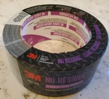 3M No Residue Silver Duct Tape 1.88 in x 20 yds 2” 6 Months Clean Removal