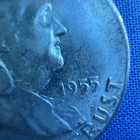 1955 Franklin Half Dollar, Gem BU, "Bugs Bunny"