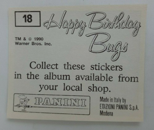 1990 Panini Happy Birthday Bugs (Pick Your Sticker) - Picture 25 of 343