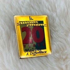 1986 Anderson Hospital 20th Anniversary Enamel Lapel Pin Maryville IL
