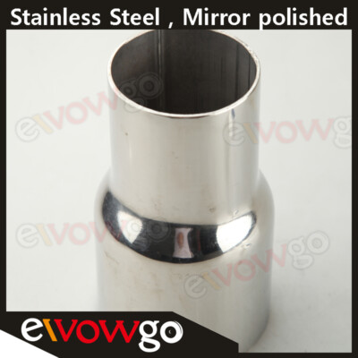 Stainless Steel Exhaust Pipe Reducer – 2.5" OD To 2.75" OD, Universal Fit