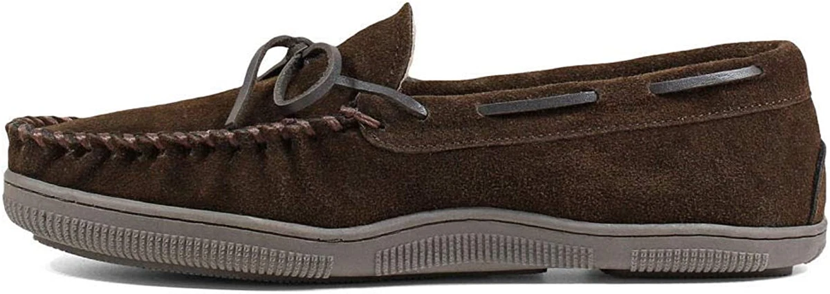 Florsheim Men\'s Cozzy Moc Toe Tip Slip on Slipper Shoes Chocolate Suede Size 8 Florsheim Men main image 4