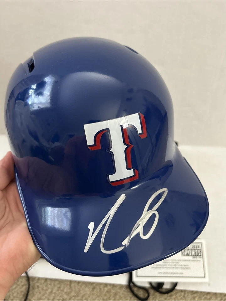 Nelson Cruz Signed Auto Full Size Texas Rangers Helmet Mill Creek Sports COA - Image 2 of 4