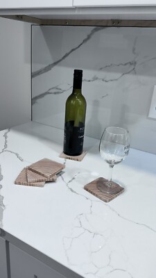 Handmade Wooden Coaster Set of 4 