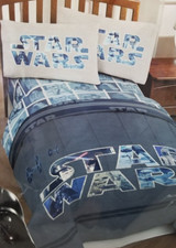 5 pc Disney Star Wars Full Microfiber Comforter  Sheet Set NIP