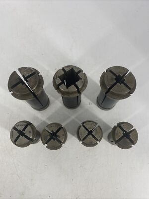 LOT OF 7 Hardinge No. 11 and No. 22 Assorted Rectangle Collets