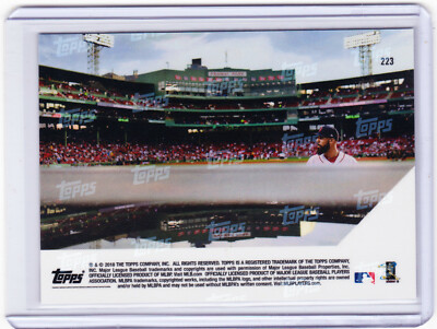 David Price Red Sox Topps NOW 223 Complete Game at Fenway 5-17-18 2018 SP /257