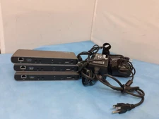 Lot of 3  STARTECH THUNDERBOLT 3 DUAL 4K DOCK TB3DK2DPPD w/ adapter