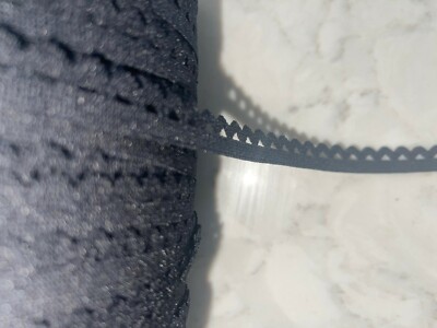 20 yards black Picot OPEN Loop Loops edge sewing Stretch mask Elastic 1/2'' wide 